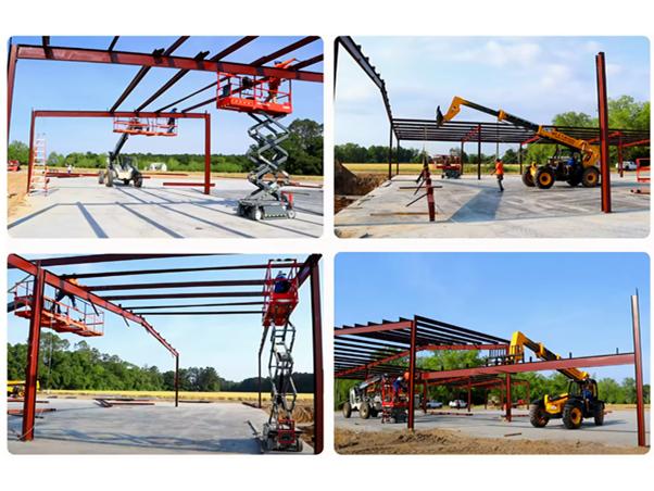 steel roofing structure